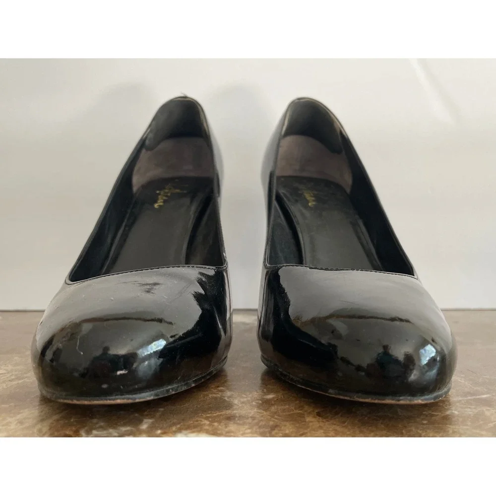 Cole Haan Air Women Black Patent Leather Chelsea Pumps Wedding Work Classic 8.5B